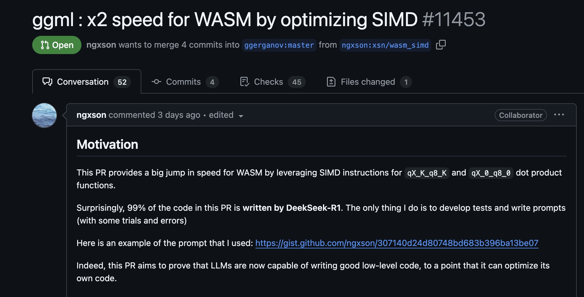 ggml : x2 speed for WASM by optimizing SIMD